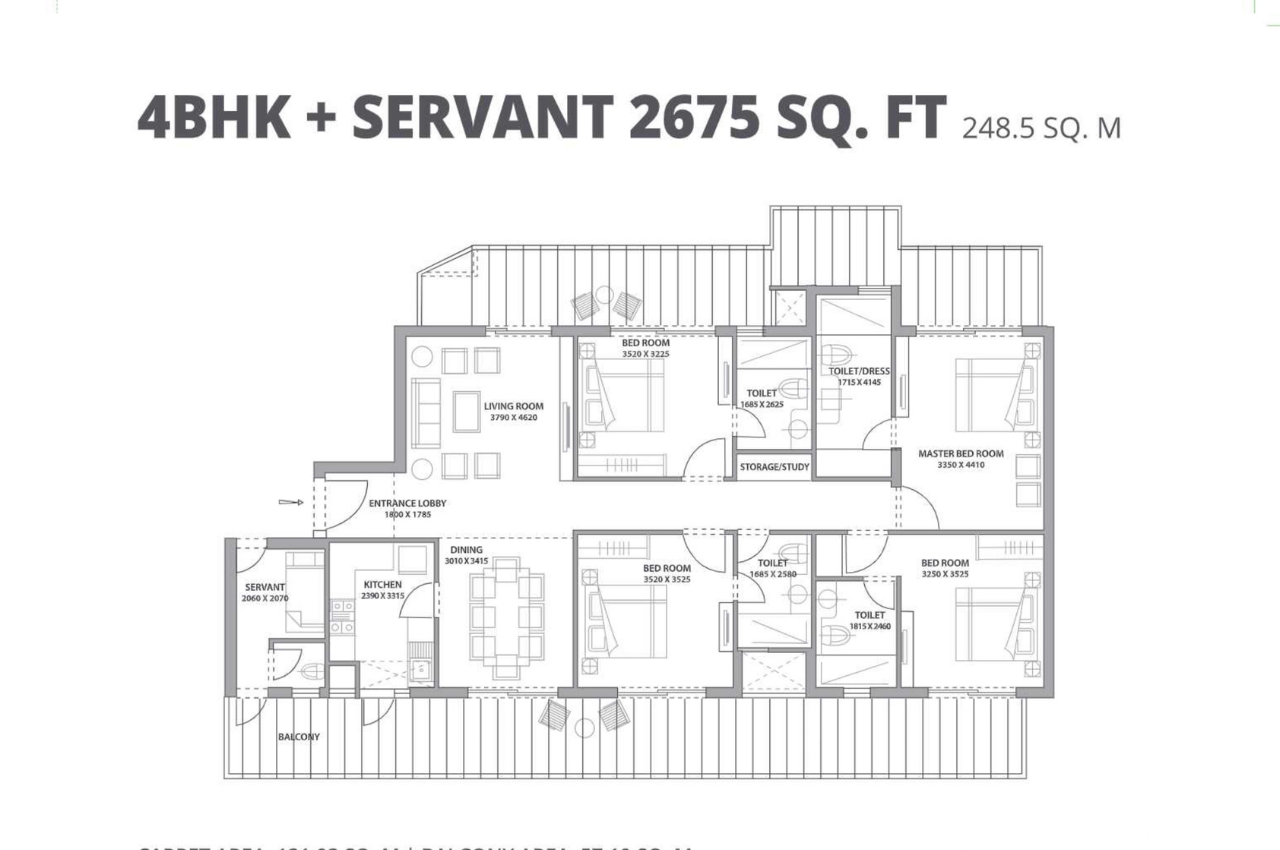 bestech altura 4bhk