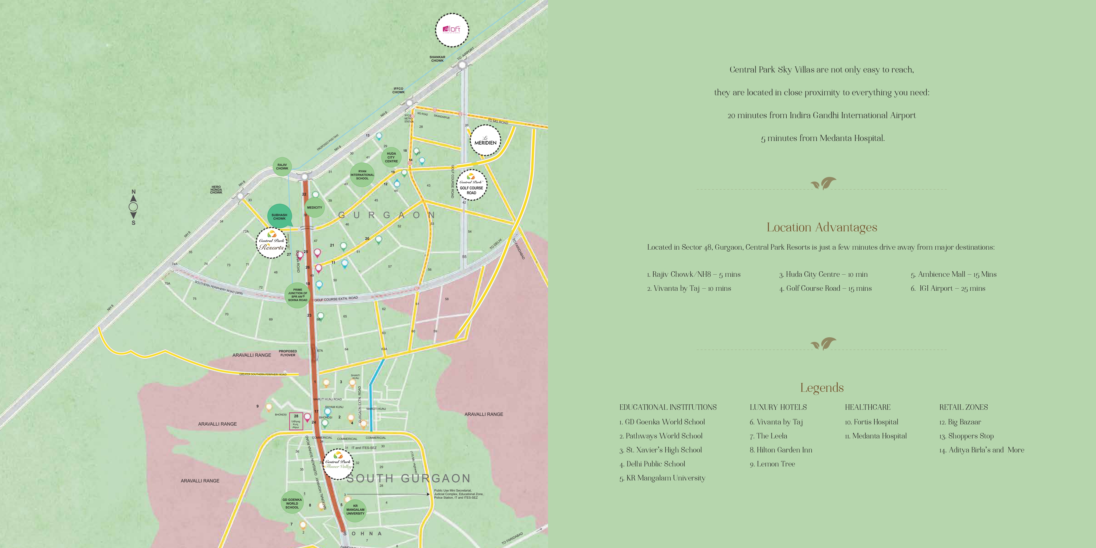 Central Park Resorts Location