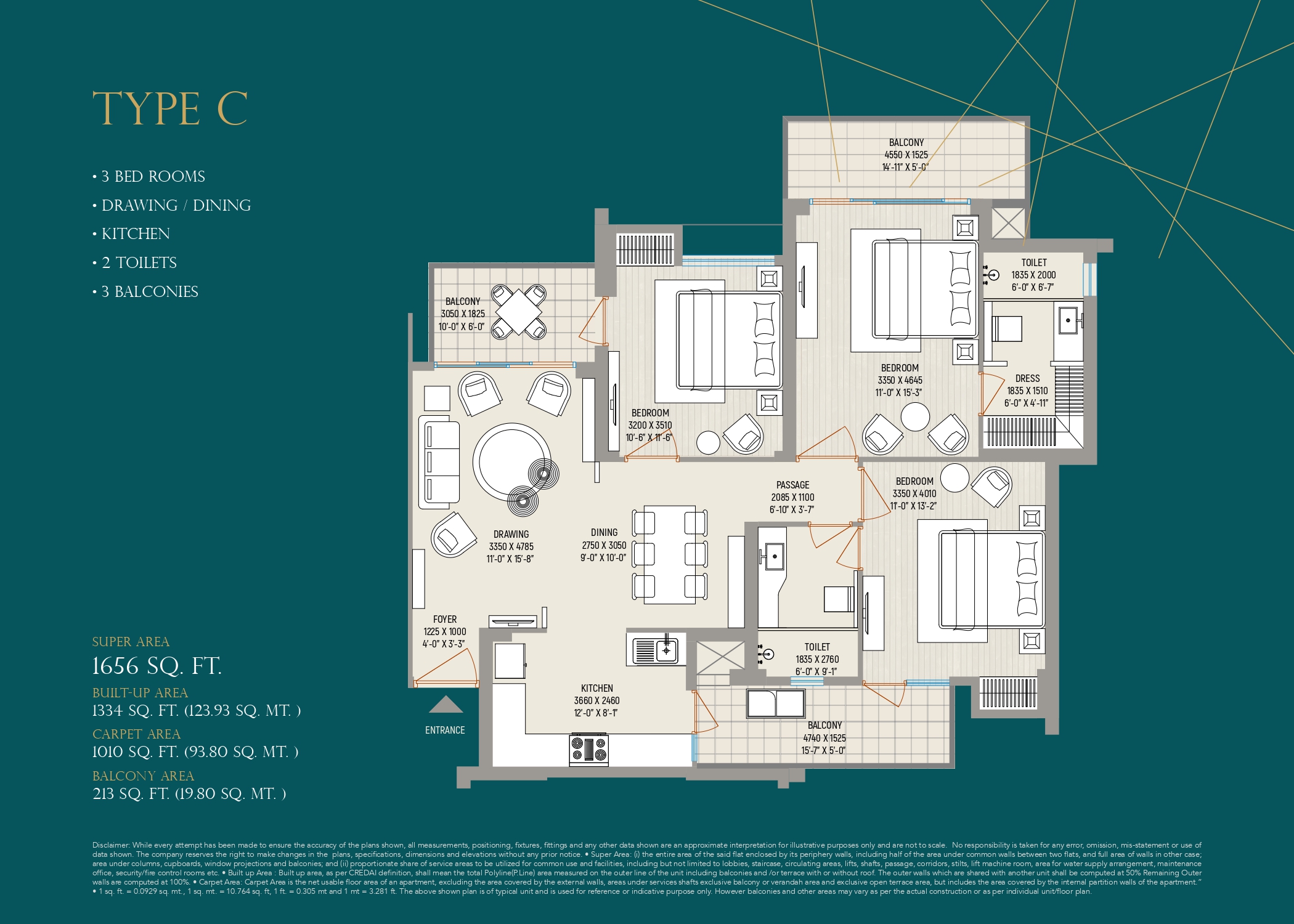 ivory county 4bhk Floor Plan