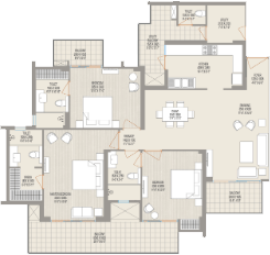 ivory county 4bhk Floor Plan