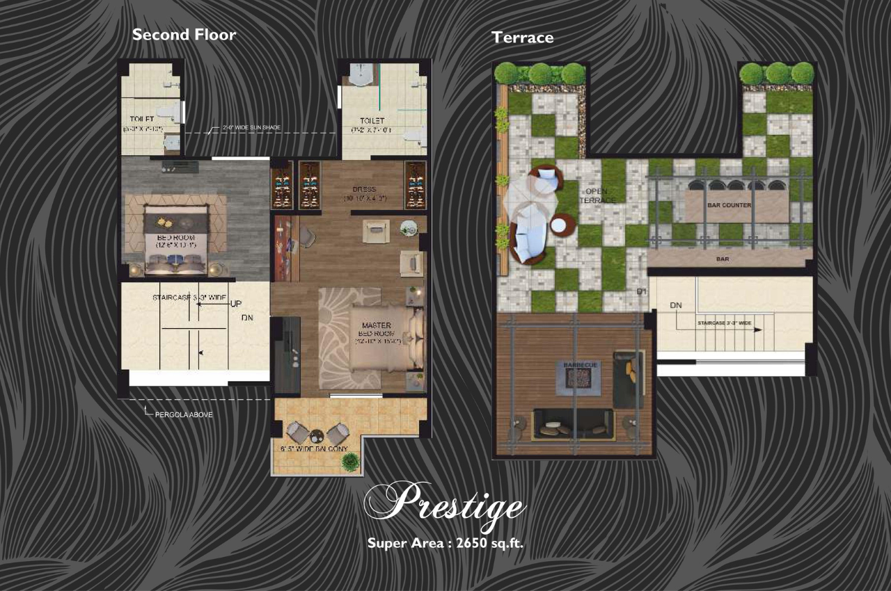 Sun Villas 5 BHK Floor Plan