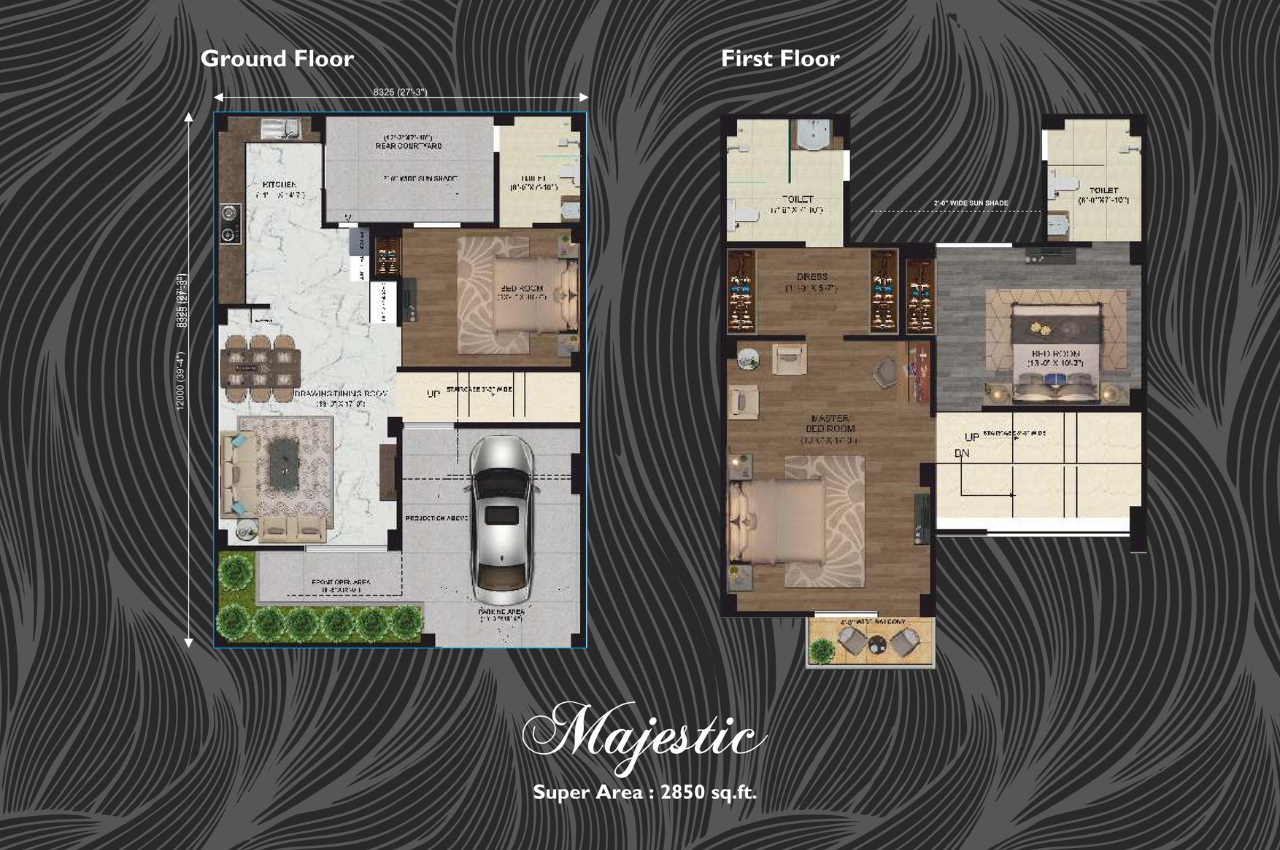 Sun Villas 5 BHK Floor Plan