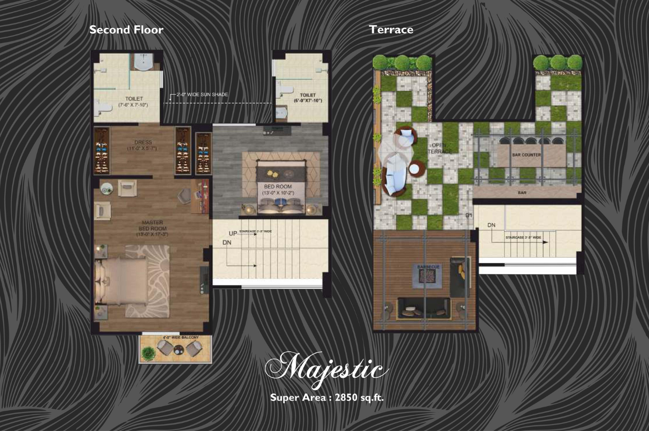 Sun Villas 5 BHK Floor Plan